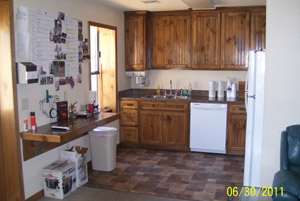 Kitchen inside the lodge